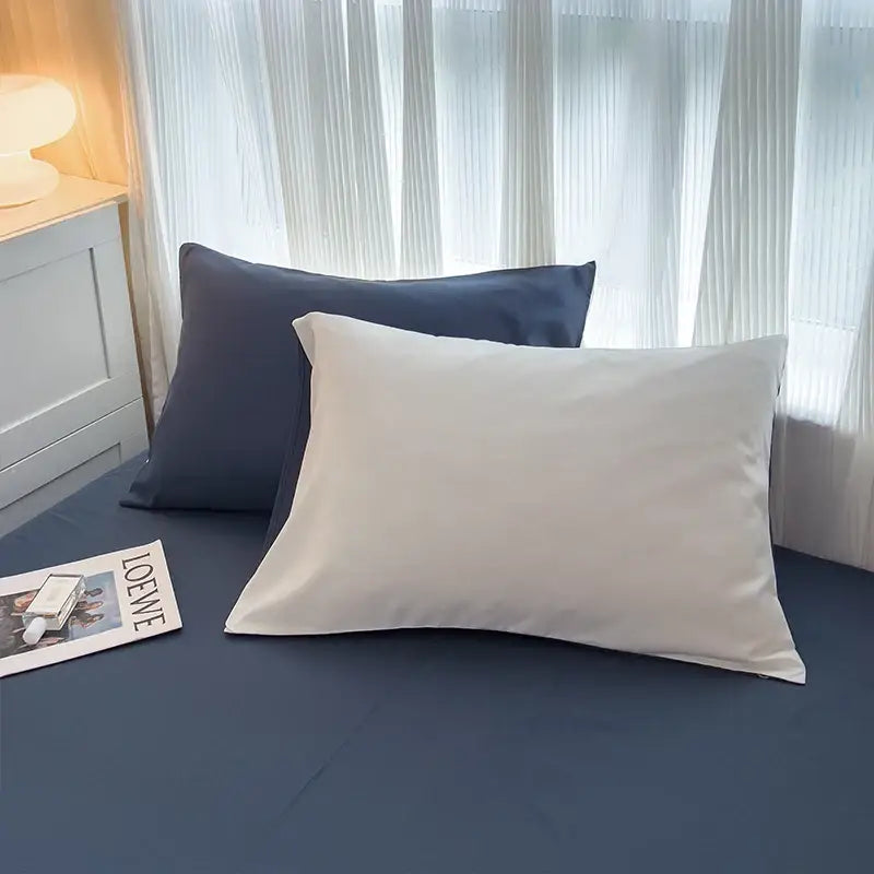 DecorBites™ Solid Color Brush Fabric Bedding Set - 4 Pieces