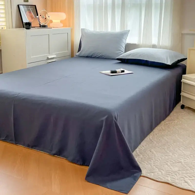 DecorBites™ Solid Color Brush Fabric Bedding Set - 4 Pieces