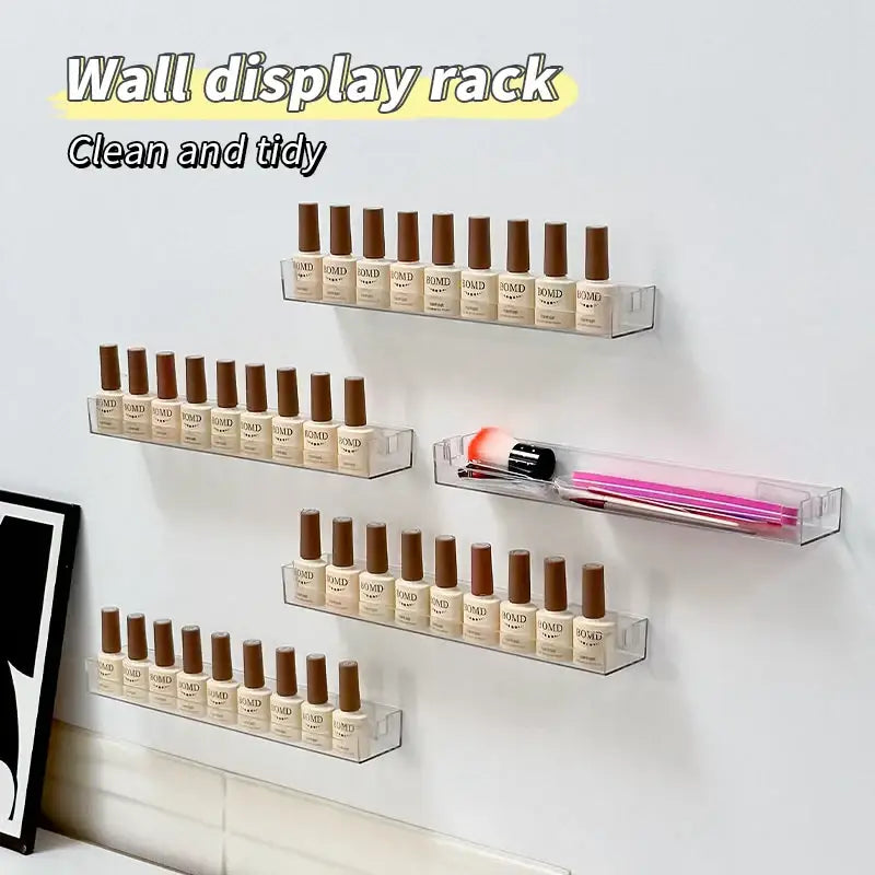DecorBites™ Wall Mounted Transparent Storage Rack for Figures
