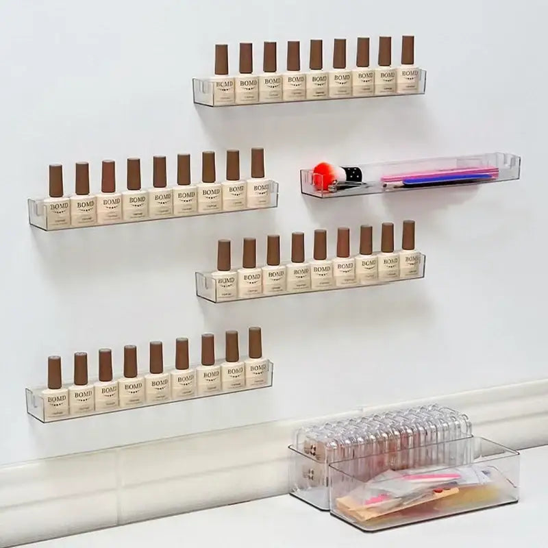 DecorBites™ Wall Mounted Transparent Storage Rack for Figures