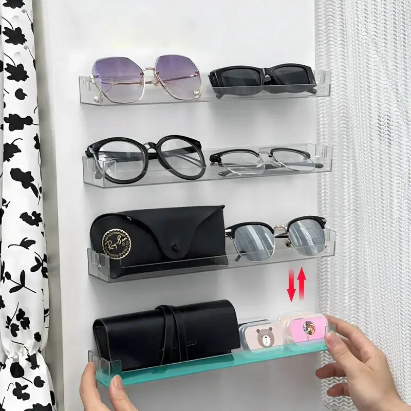 DecorBites™ Wall Mounted Transparent Storage Rack for Figures