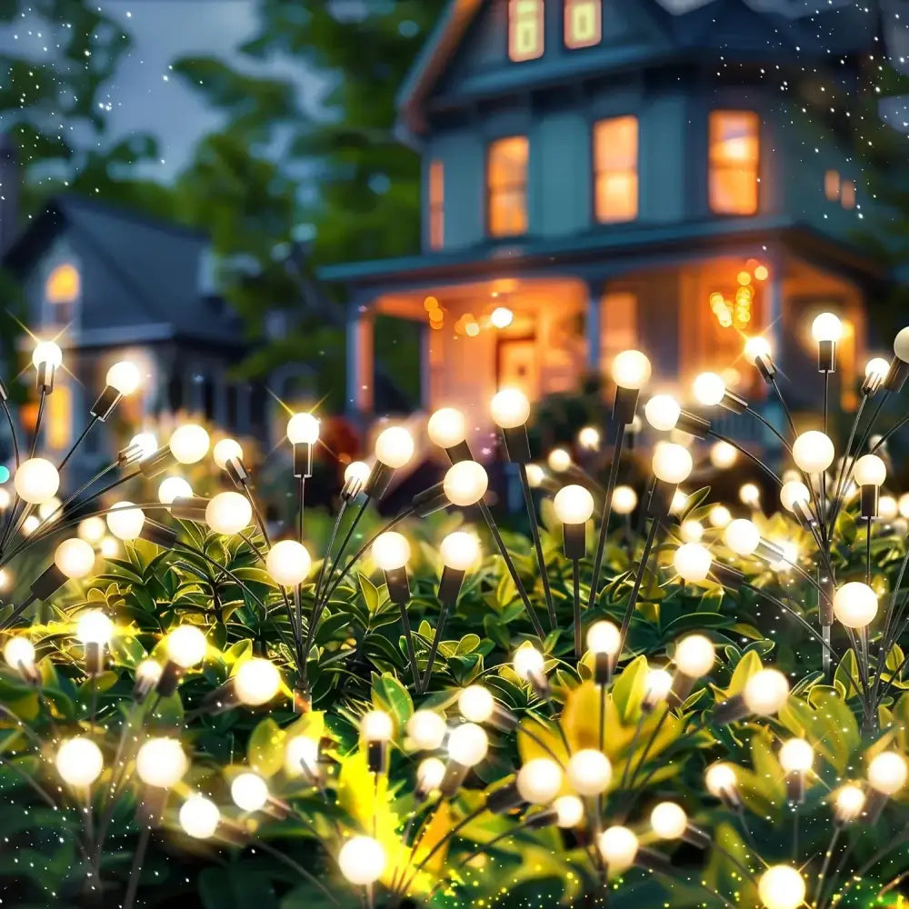 DecorBites™ Warm White Solar LED Firework Lights