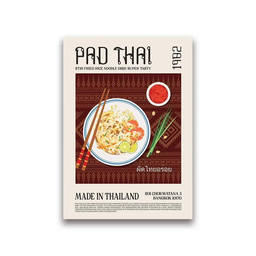 DecorBites™ World Cuisine Canvas Wall Art