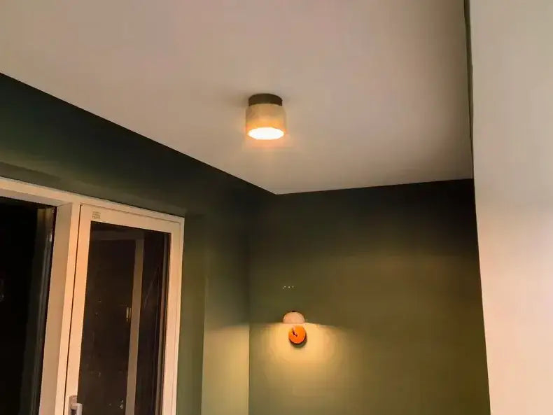 DecorBites™ Yellow Marble Ceiling Light for Home or Commercial Spaces