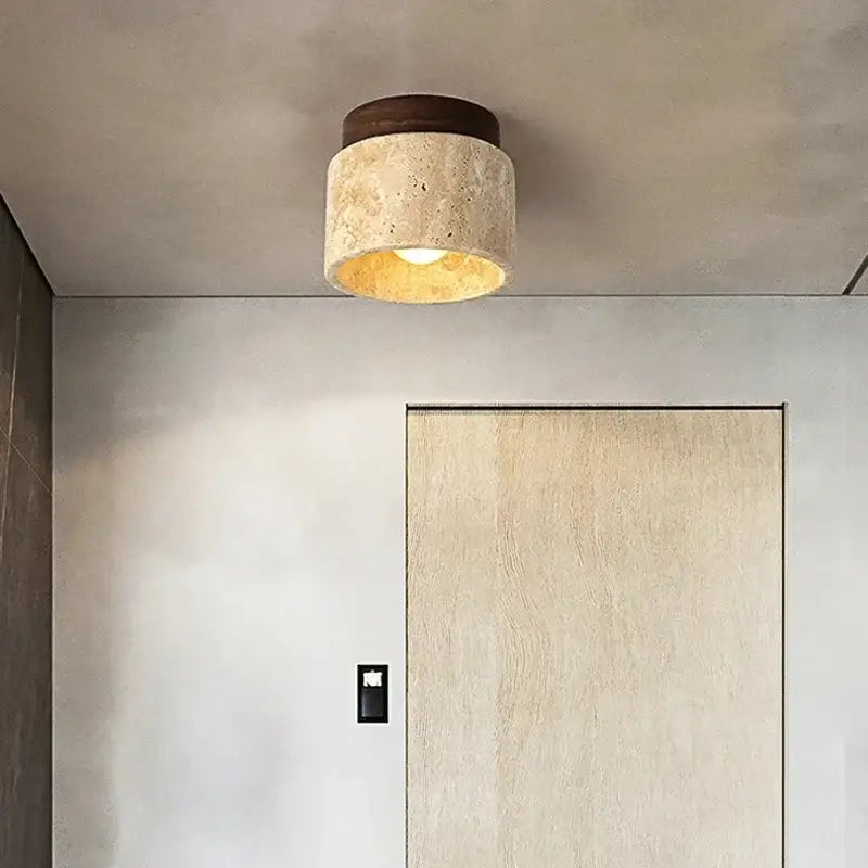 DecorBites™ Yellow Marble Ceiling Light for Home or Commercial Spaces