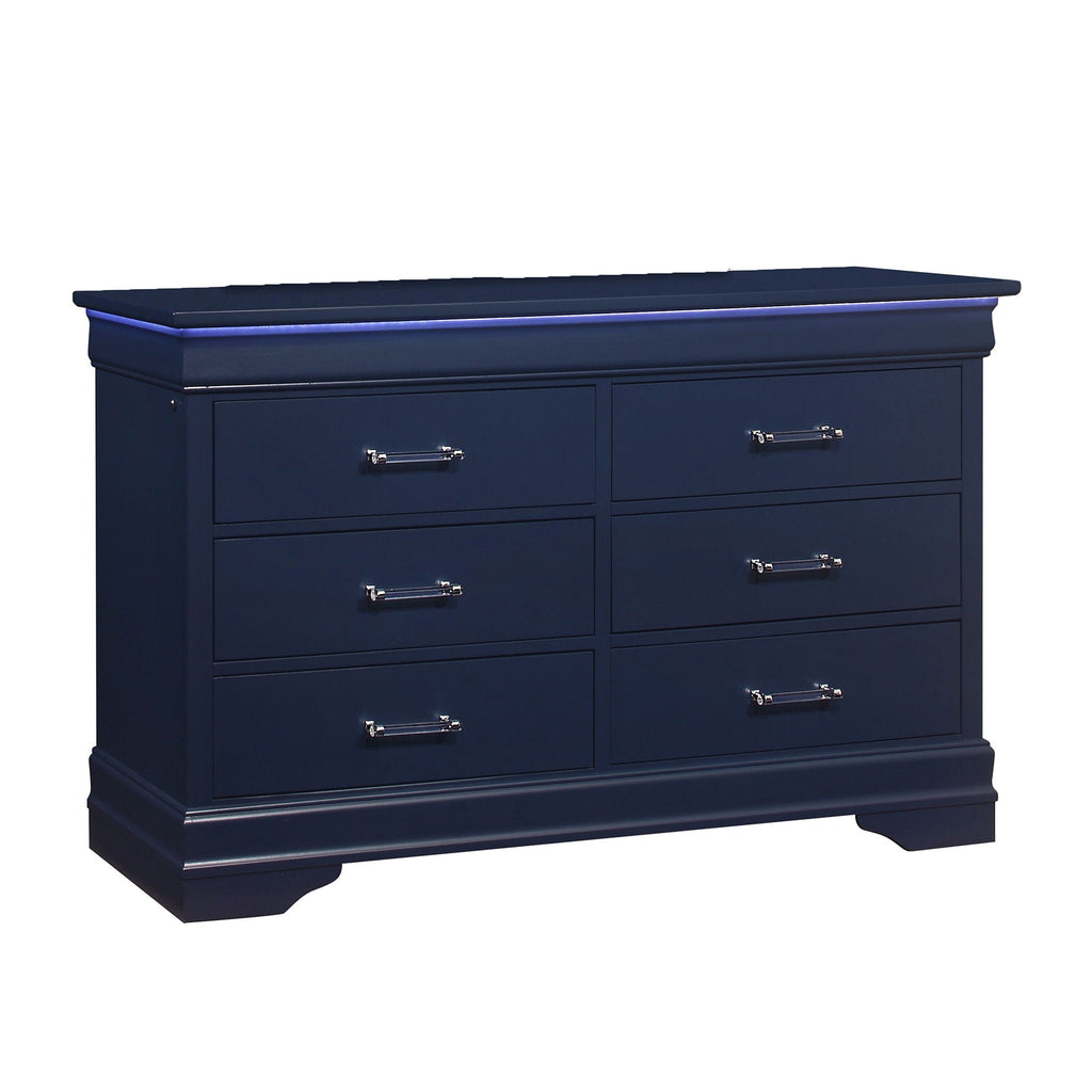 Charlston - 5 Piece Bedroom Set With LED Headboard