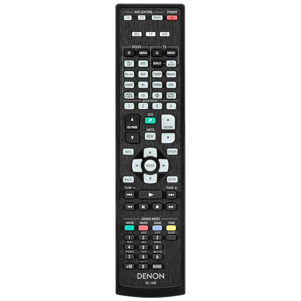 Denon RC-1240 A/V Receiver Remote Control | AVRX4700H | AVRX6700H - 30701027700AS