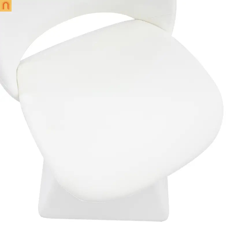 Dining Chair Modern Faux Leather White Swivel High Back 250 lb