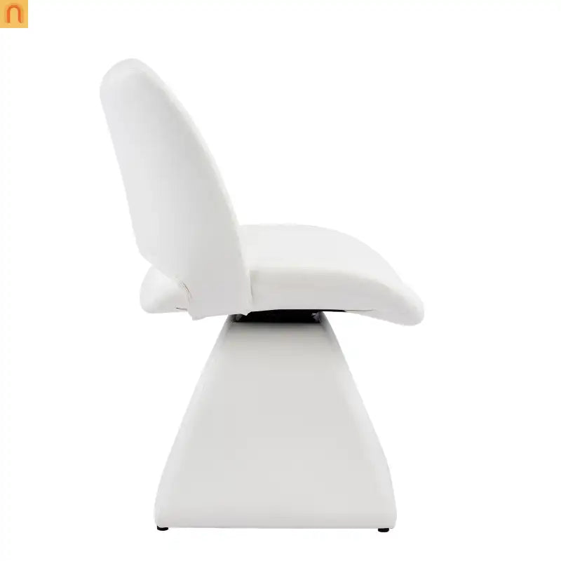 Dining Chair Modern Faux Leather White Swivel High Back 250 lb
