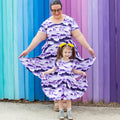"Dinoscape" Dinosaur Wilderness Super Twirler Dress with Pockets