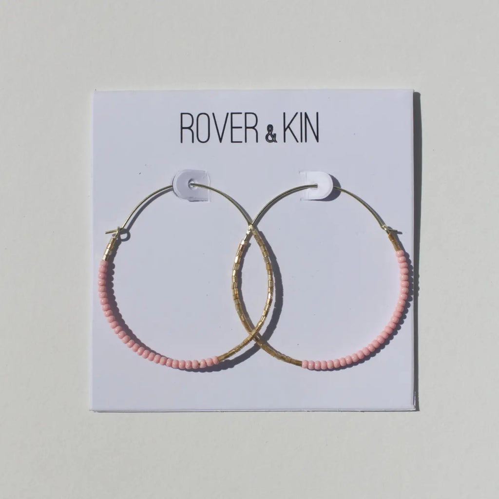 Dreamscape Beaded Round Hoops