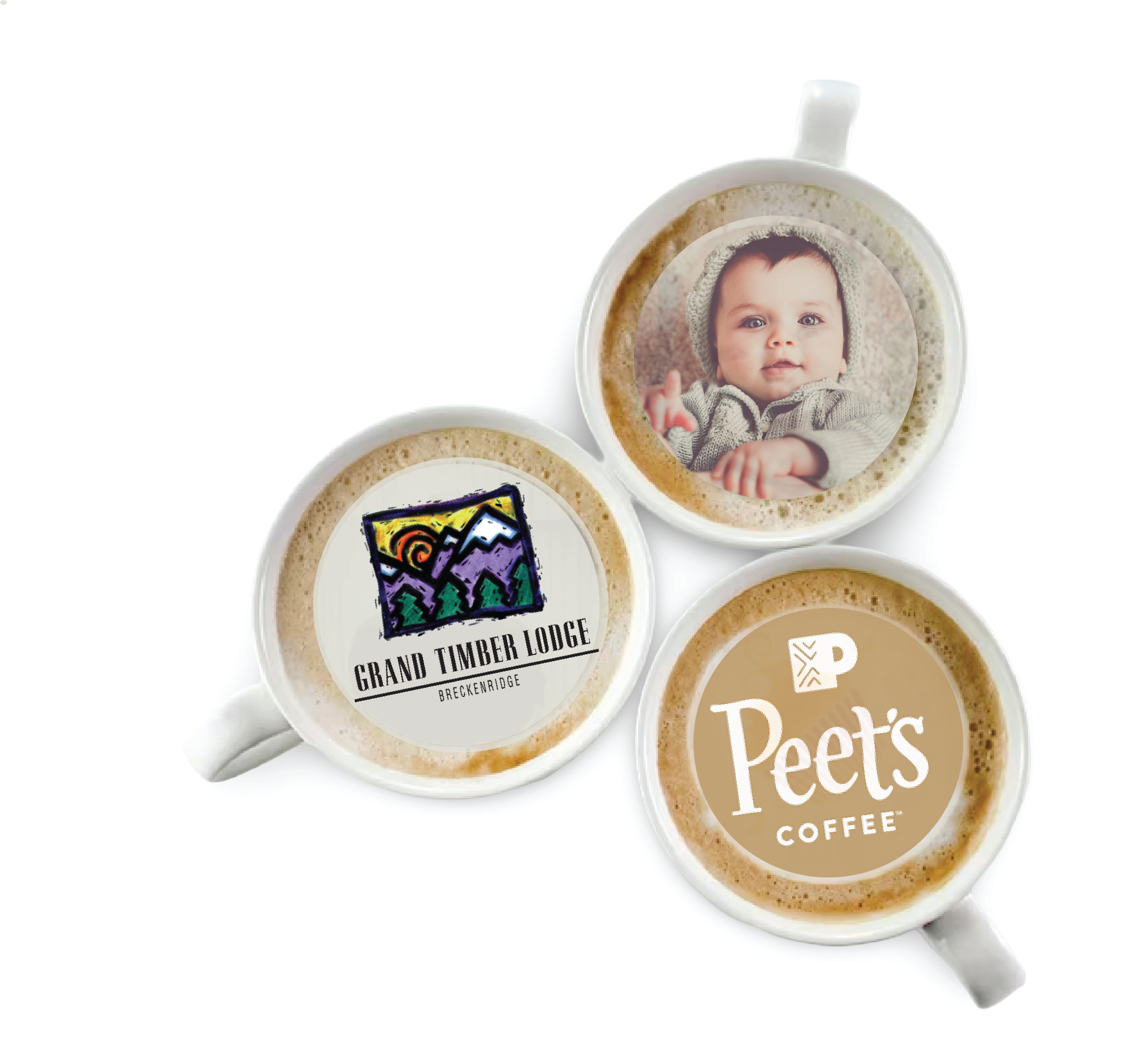 2.13" Custom Printed Drink Topper -Individually Bagged