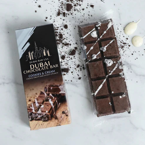 Dubai Chocolate Bar - Cookies & Cream