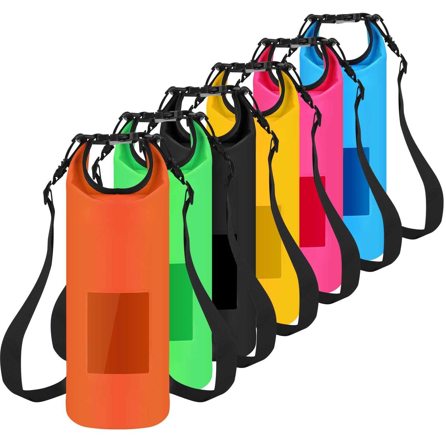 Floating Waterproof Dry Bag Floating Dry Sacks with Observable Window 10L Roll Top Lightweight Dry Storage Bag for Kayaking Rafting Boating Swimming C