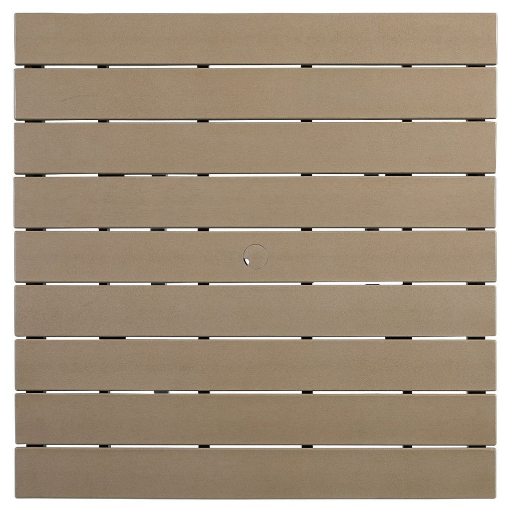 Fairen Trail - Square Counter TBL w/Umb OPT - Black / Driftwood