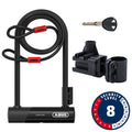 Abus Ultra 410K + Cobra U-Lock Key 12mm 170x230mm 6.7''x9'' Black