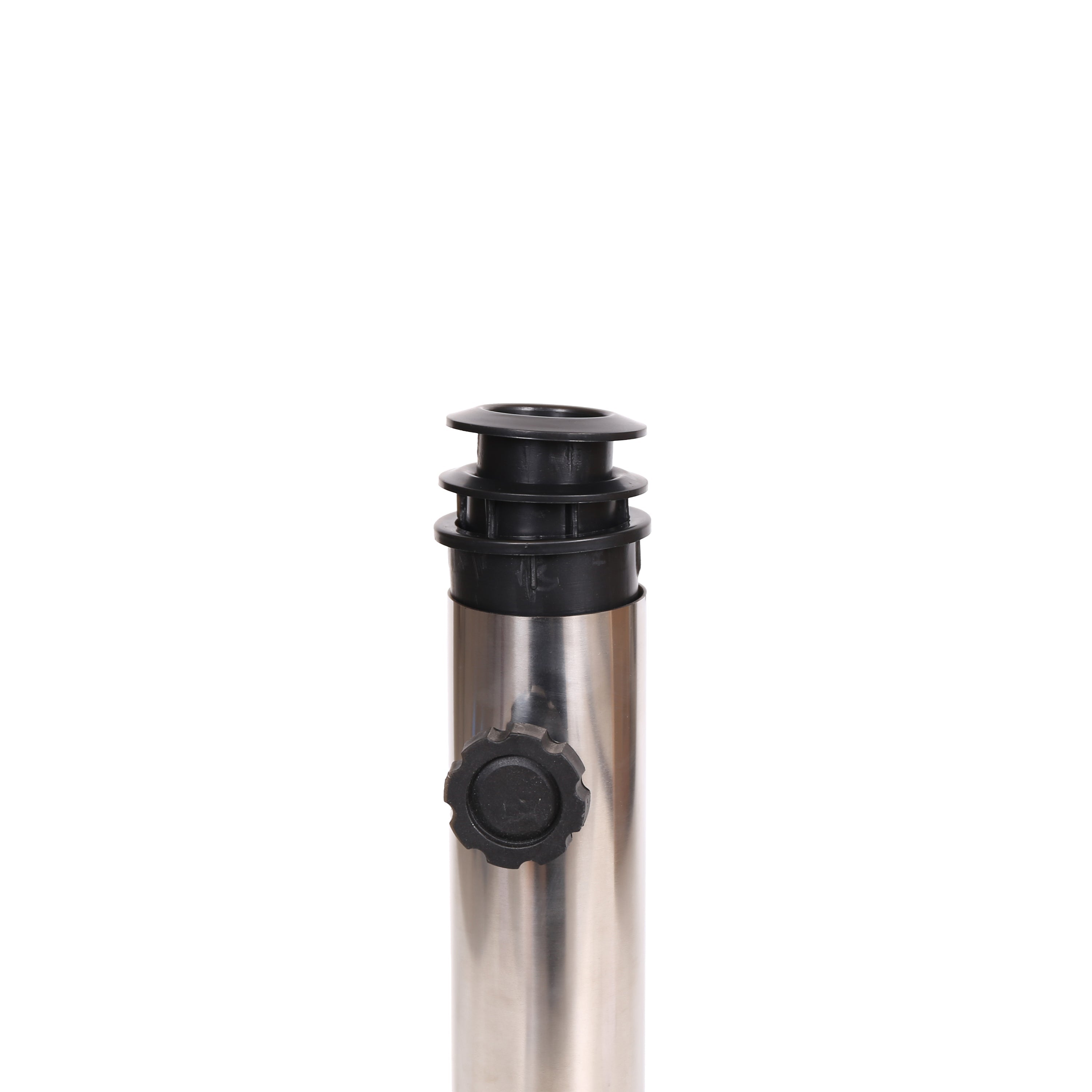Patio Umbrella Base Square Granite Stainless Steel Gray 55 LB 15.75 In