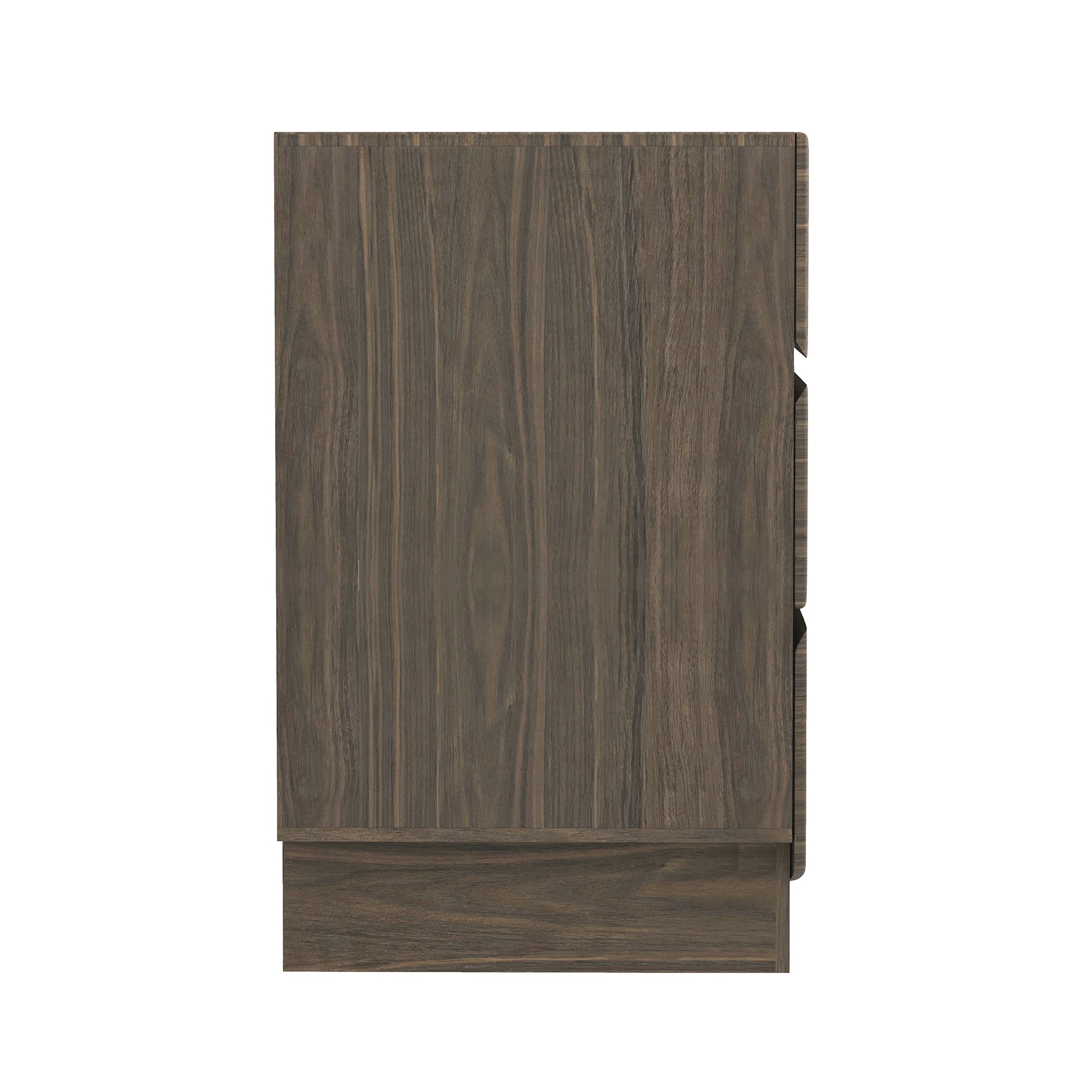 Dresser Minimalist 6-Drawer Walnut MDF Handleless Wood Grain 72x20 In