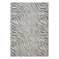 Geometrix - 5'3" X 7'3" Area Rug Geometric & 3D Effect - Ivory / Gray