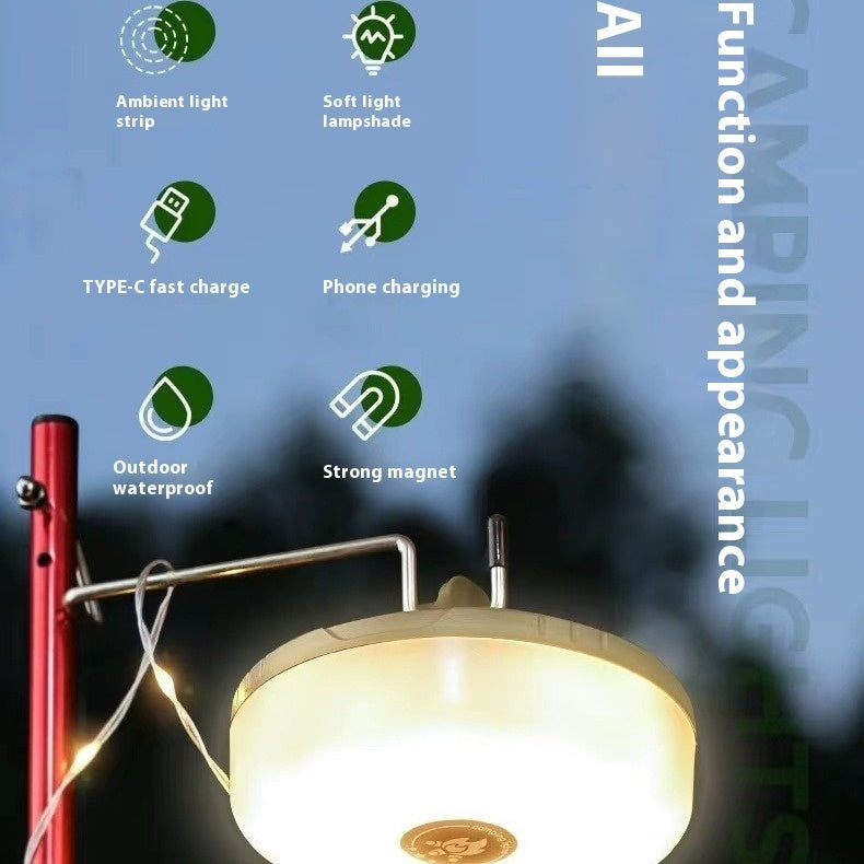 Multifunctional Camping Lantern - Bright, Versatile Light for Outdoor Adventures