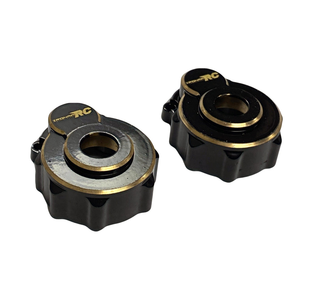 IRonManRc TRX -4 BRASS OUTER FRONT/ REAR PORTAL HOUSING BLACK