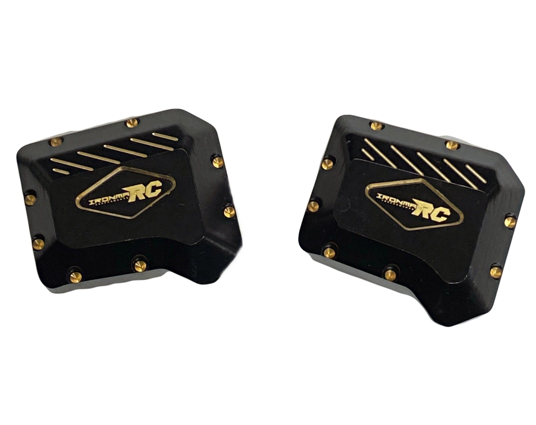 IRonManRc TRX-4 BRASS FRONT REAR AXLE COVERS BLACK