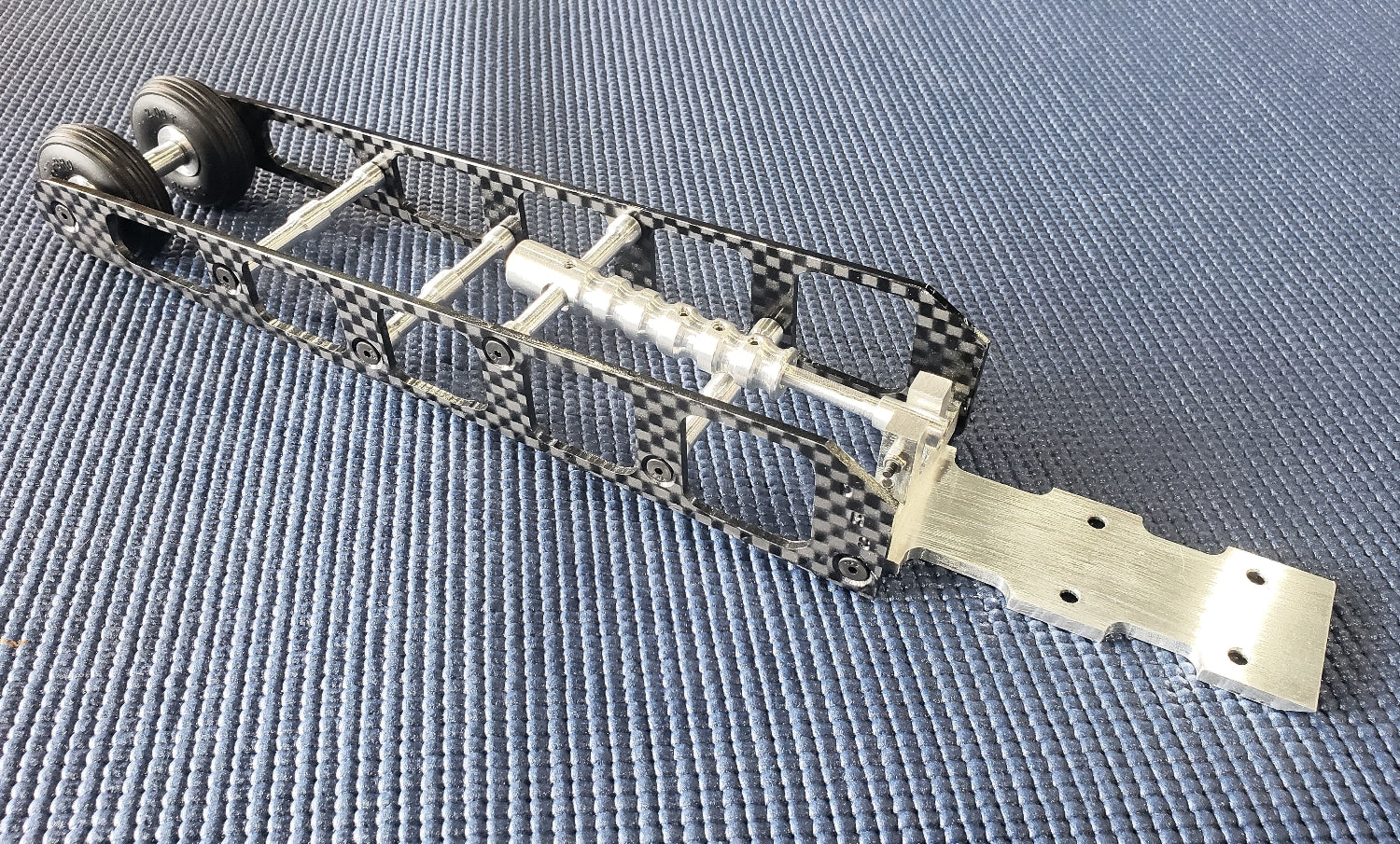 IRonManRc GTB GTLE Carbon Fiber 1/8 SCALE Drag Racing DUAL Wheelie Bar 12 inch Rail Style