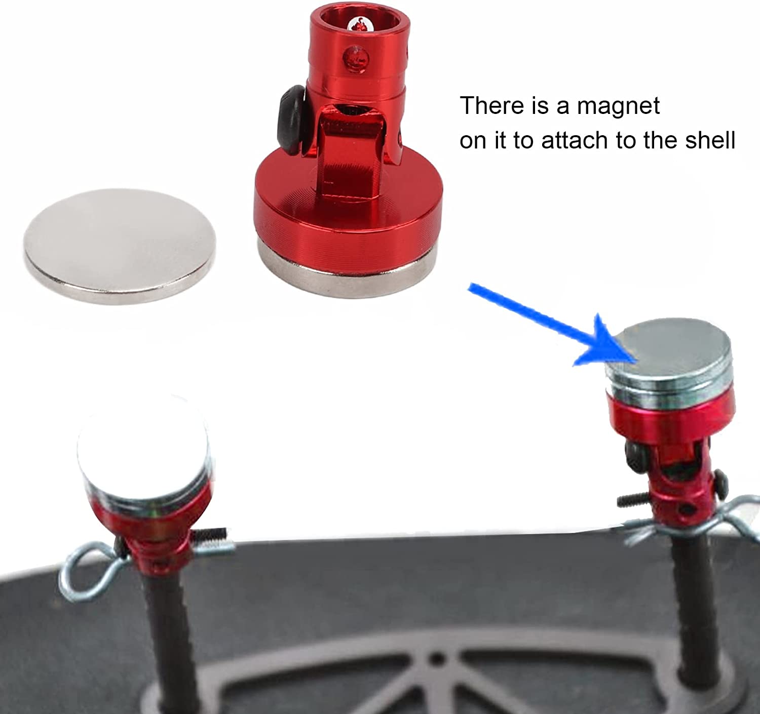 IRonManRc Magnetic Red Body Post 4Pcs  1/10 SCALE CARS