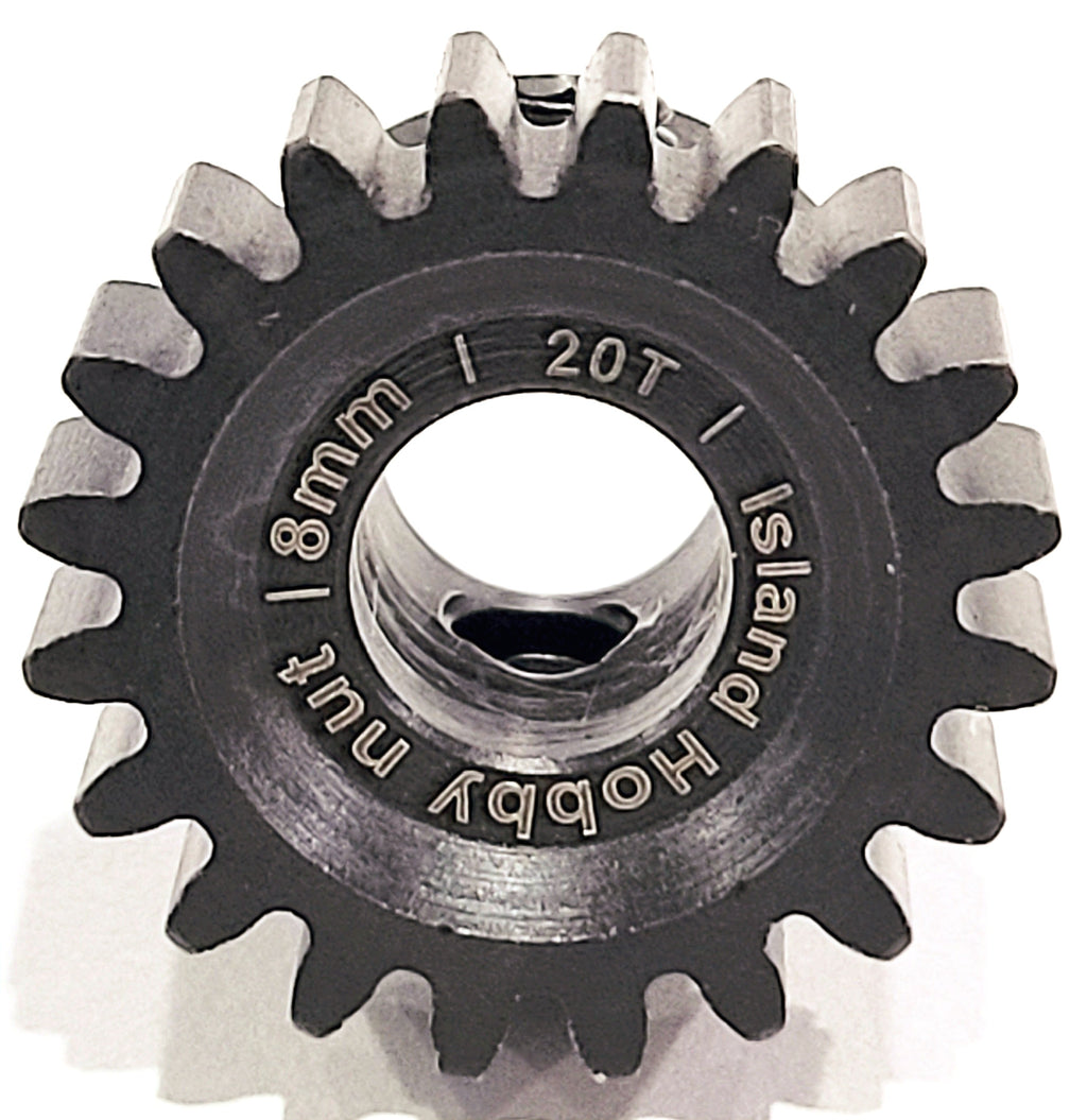 IRonManRc  20T MOD 1 / 8MM Pinion Gear HARDENED STEEL