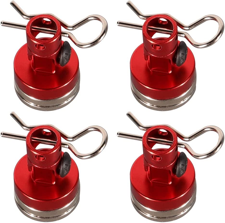 IRonManRc Magnetic Red Body Post 4Pcs  1/10 SCALE CARS