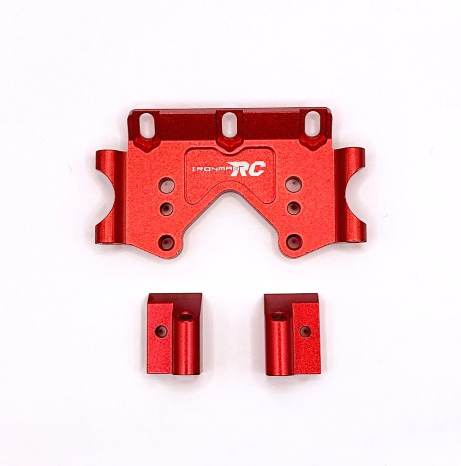 IRonManRc Traxxas Aluminum RED Front Bulkhead 2WD Slash Stampede Rustler Ban