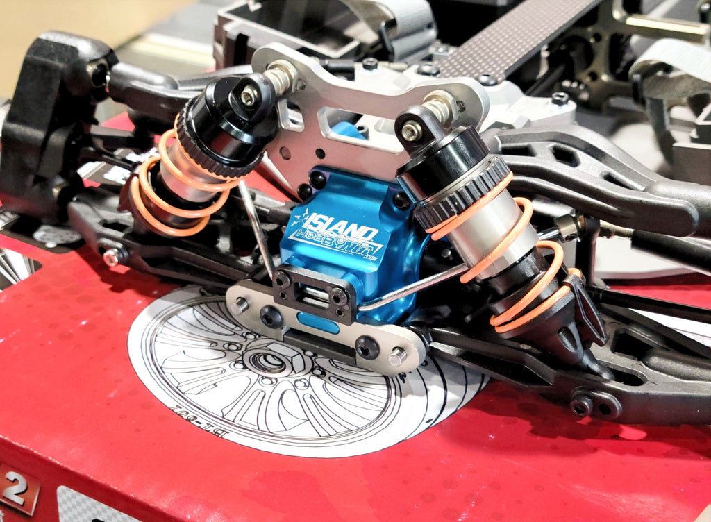 IRonManRc HOBAO VTE2 *FRONT ONLY* BLUE Aluminum Gear box case