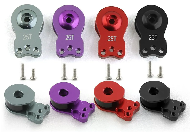 IRonManRc 25T Servo Horn Short Size RED,BLACK,SILVER,PURPLE