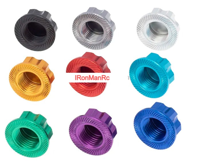 IRonManRc Traxxas 17mm Aluminum Serrated Hex Wheel Nuts