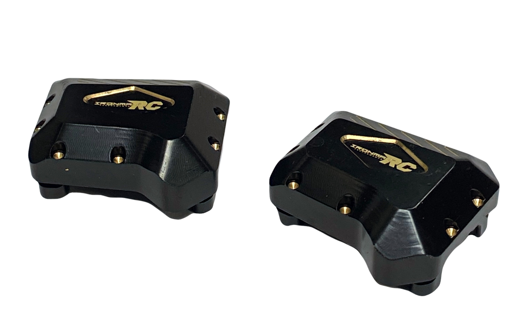 IRonManRc TRX-4 BRASS FRONT REAR AXLE COVERS BLACK