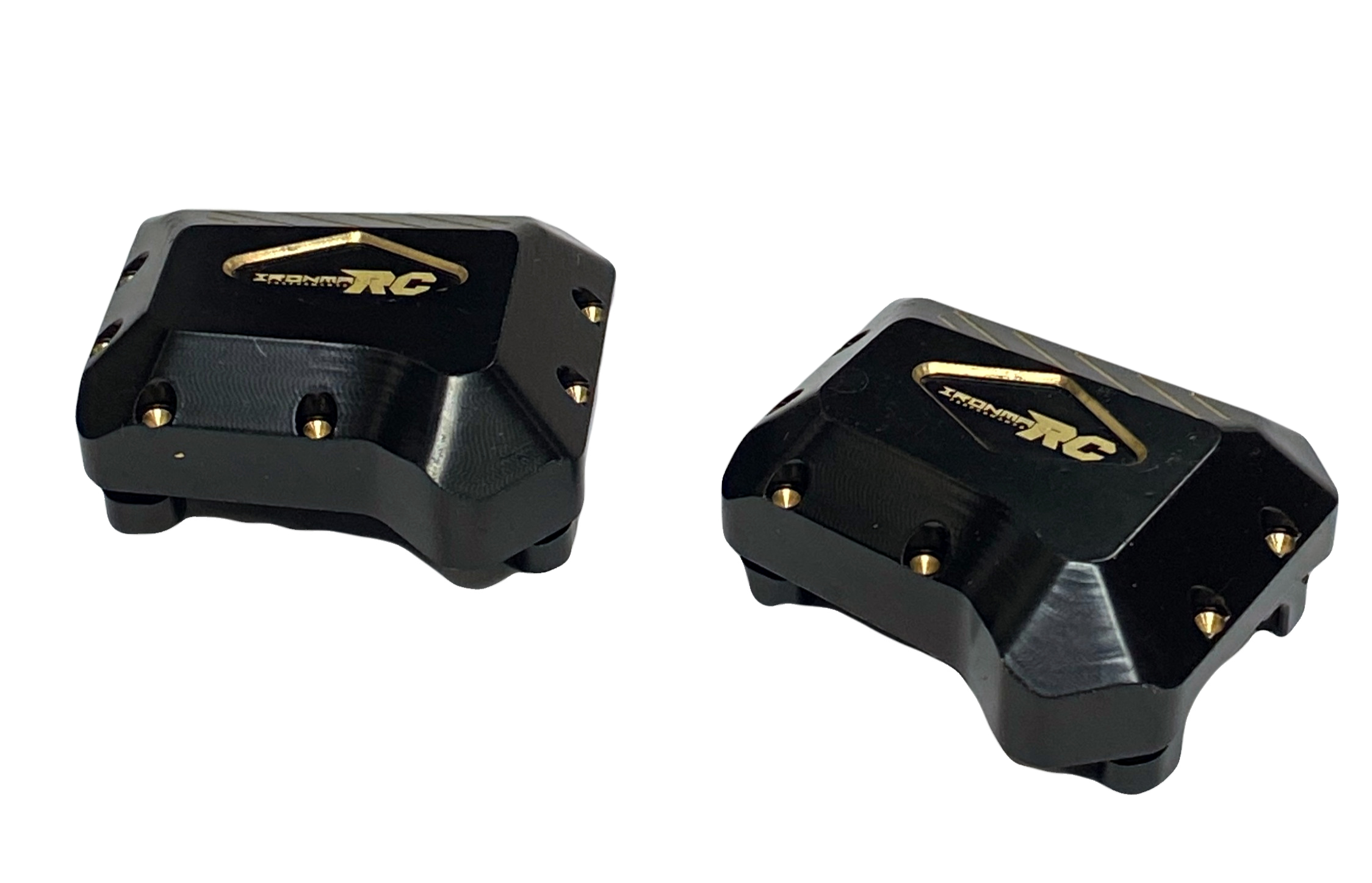IRonManRc TRX-4 BRASS FRONT REAR AXLE COVERS BLACK