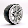 IRonManRc 1/10 DRIFT WHEELS W/ HARD TIRES * BBS WHITE LINES * 4 PACK