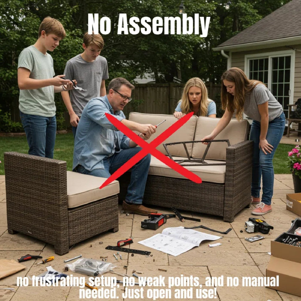 Outdoor Loveseat 79" Gray Wicker HDPE 600lb