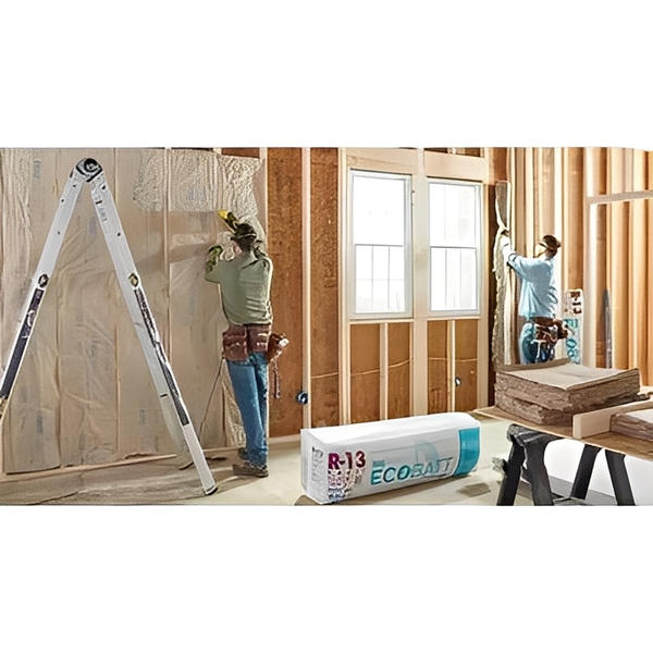 Knauf Ecobatt R-22 Kraft Faced Fiberglass Insulation Batts 6.5 in x 15 in x 48 in (5 Bags)