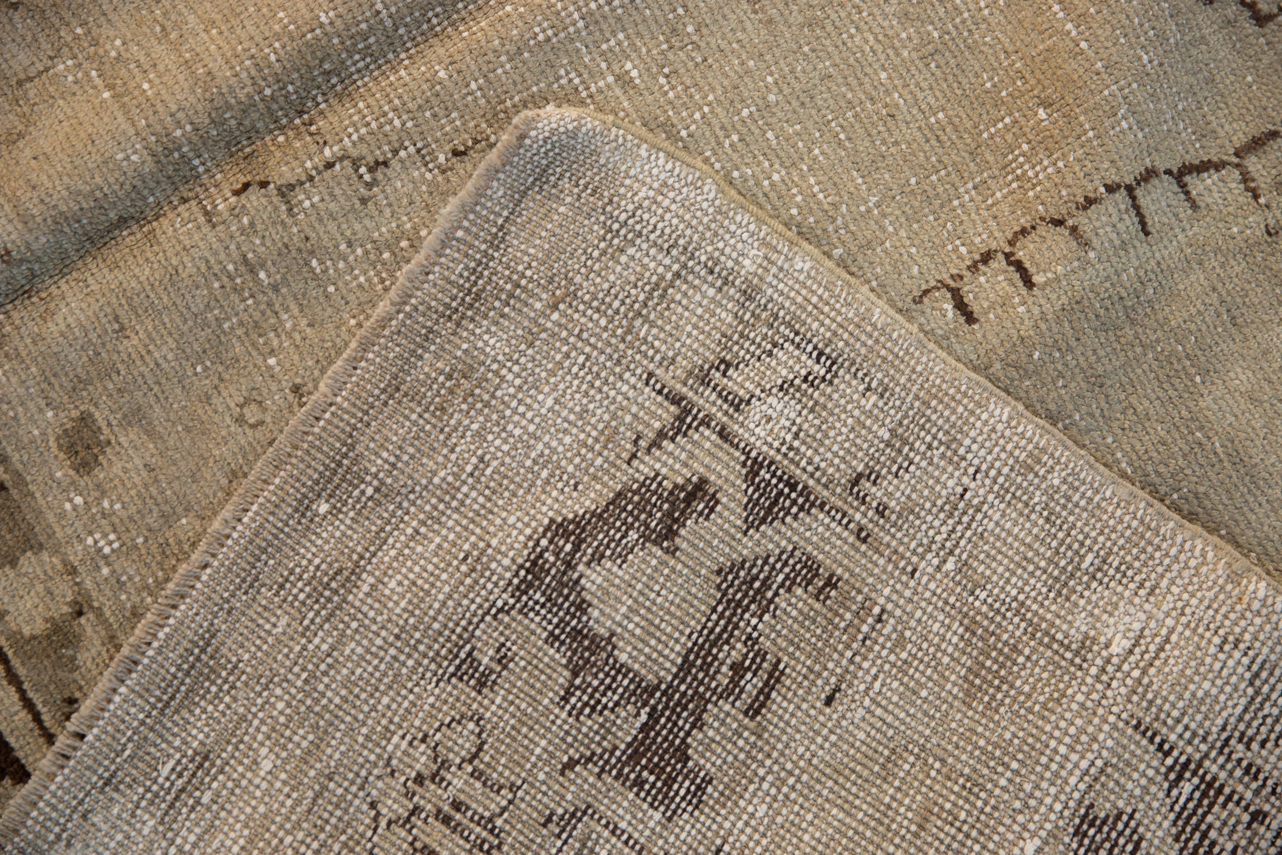 7x10 Vintage Distressed Oushak Carpet