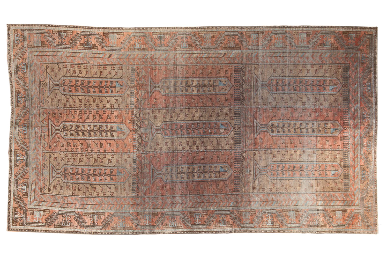 5.5x10 Vintage Distressed Belouch Carpet