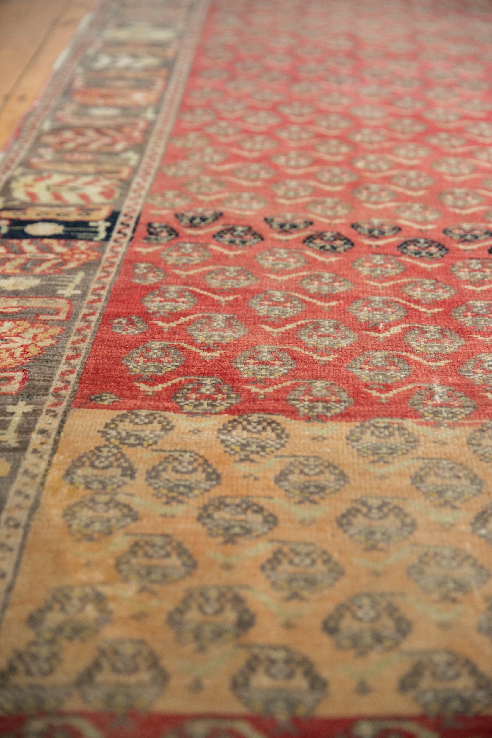 3.5x15 Vintage Distressed Oushak Rug Runner
