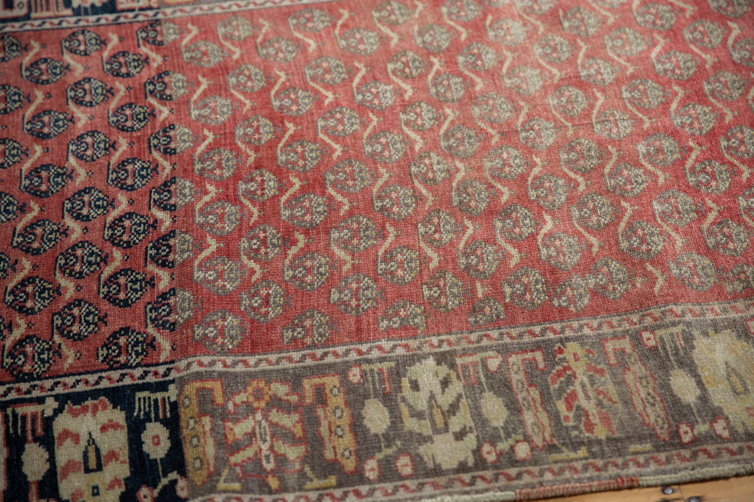 3.5x15 Vintage Distressed Oushak Rug Runner