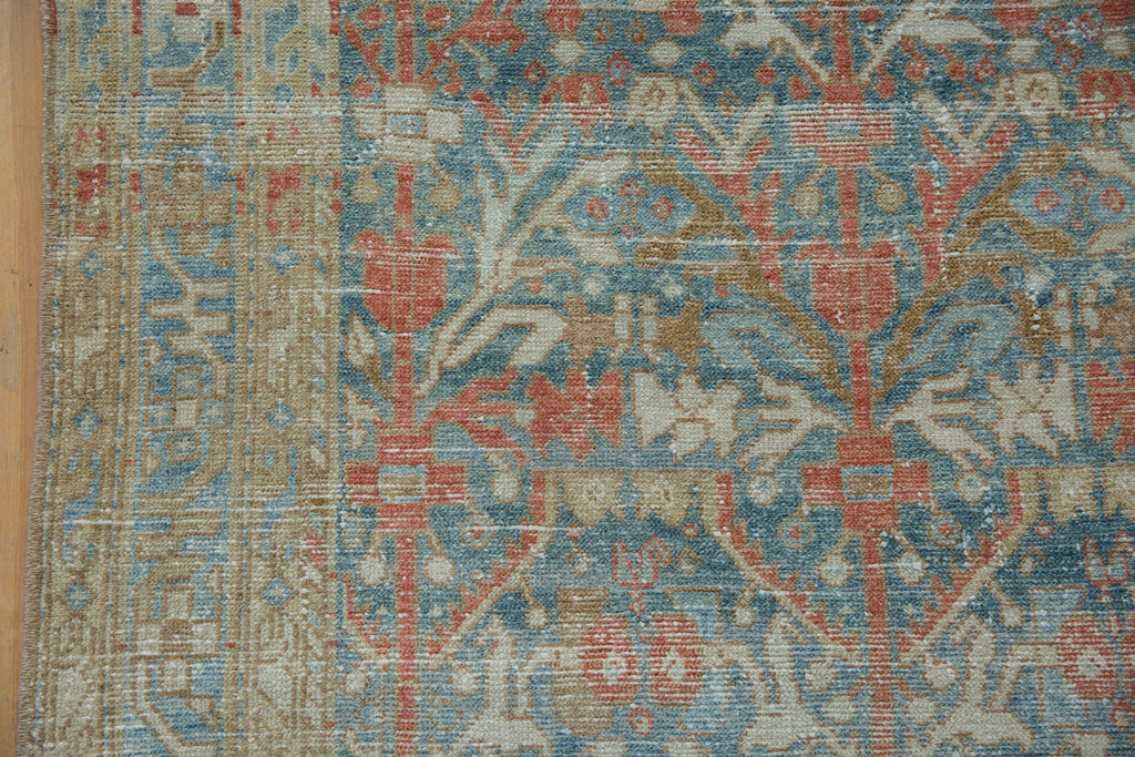 4x13.5 Vintage Distressed Hamadan Rug Runner