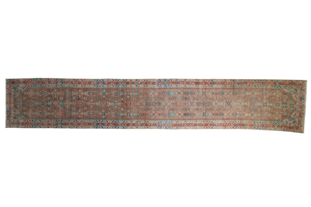 3x16 Vintage Distressed Fragment Hamadan Rug Runner