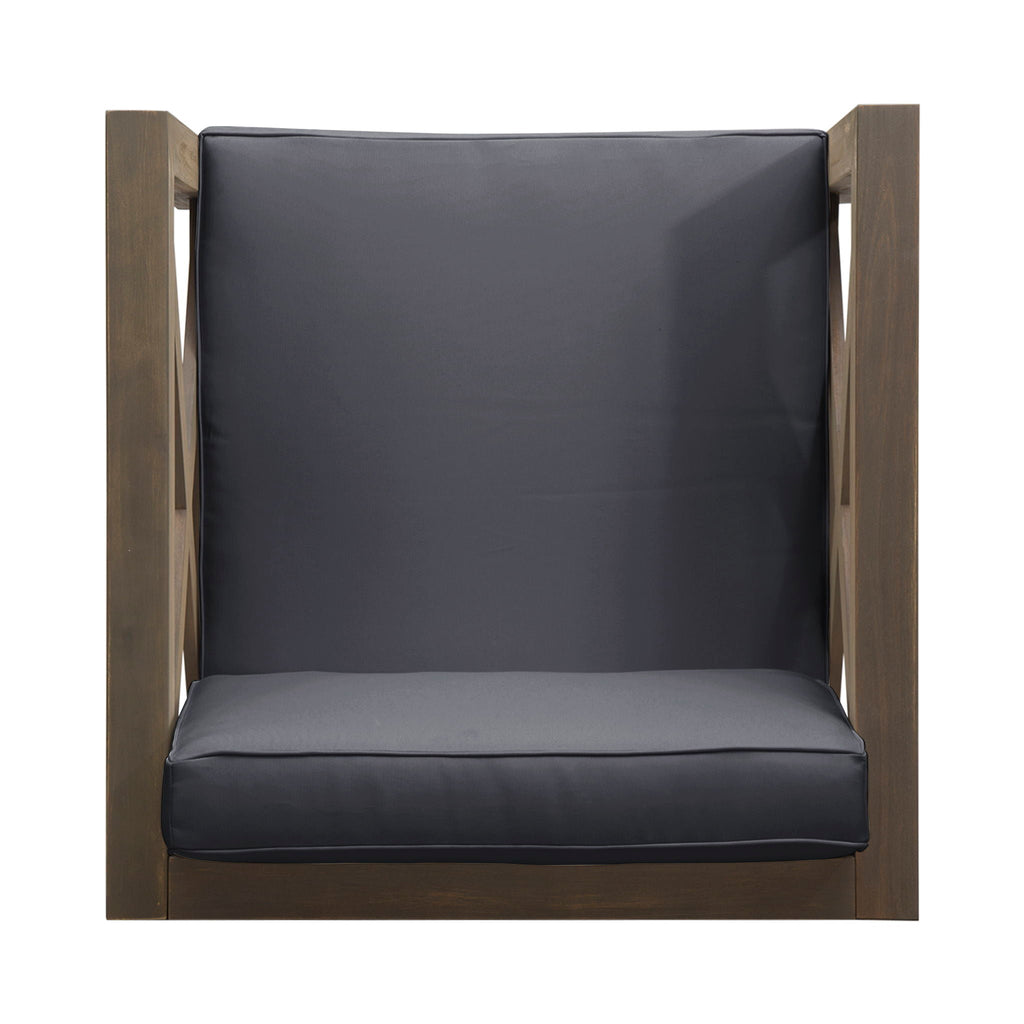 Brava Mid-Century Modern Club Chair with Water Resistant Cushions