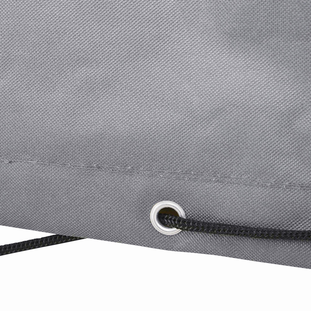 Outdoor Sectional Cover Oxford Fabric Gray Waterproof 97 x 65 x 26 In