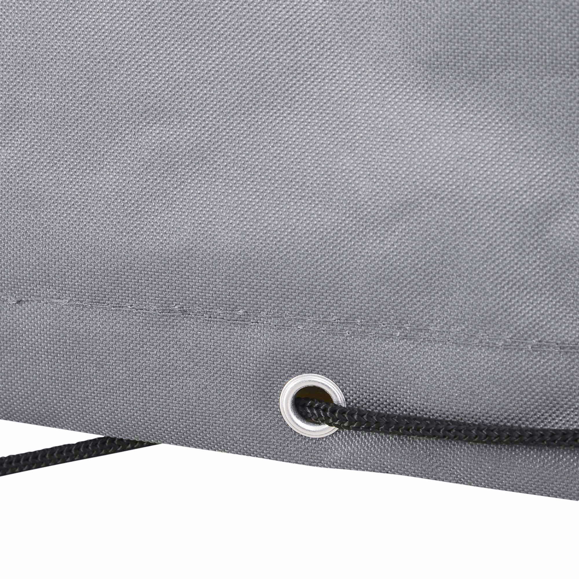 Outdoor Sectional Cover Oxford Fabric Gray Waterproof 97 x 65 x 26 In