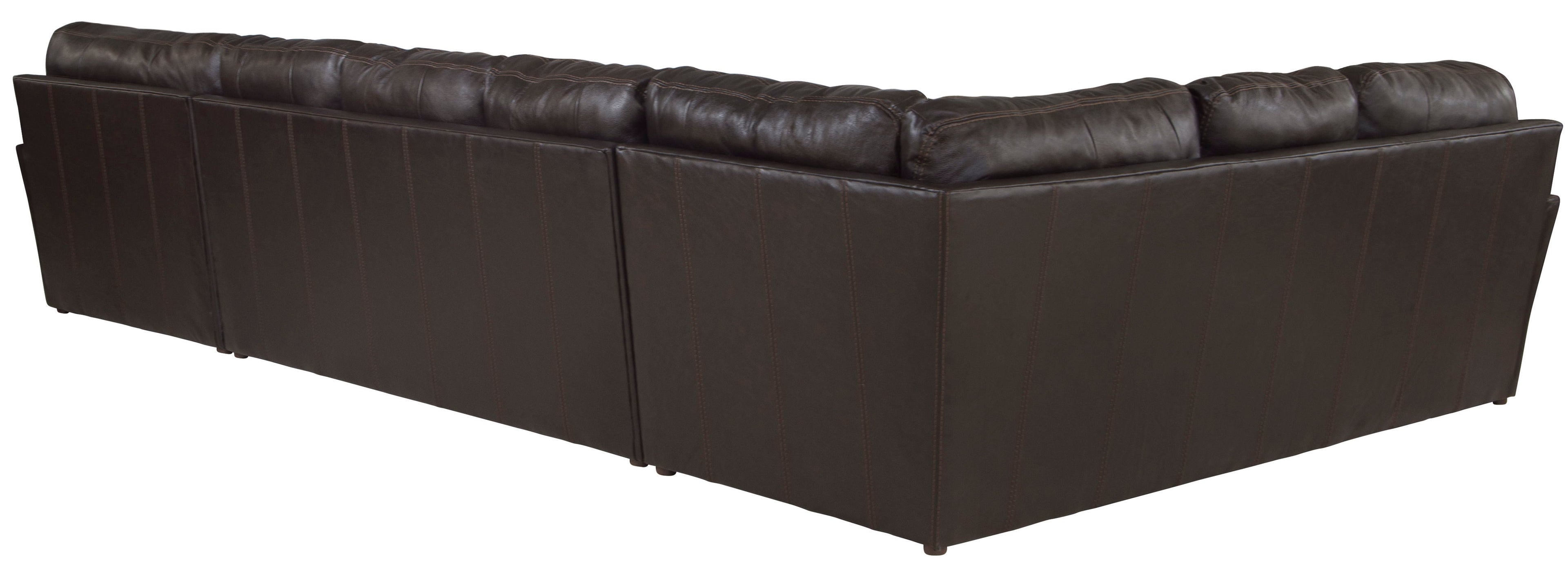 Denali - Italian Leather Match Sectional