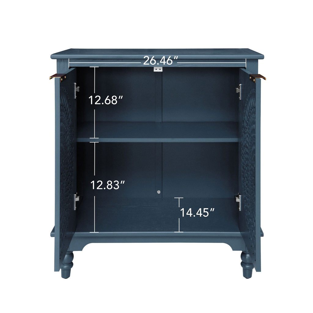 Hollow - Carved 2 Doors Accent Cabinet